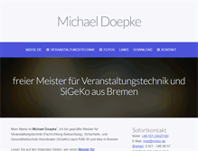 Tablet Screenshot of midoe.de